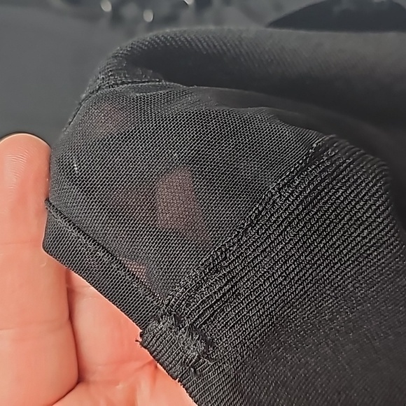 Guess Dress medium BodyCon Black  Lattice Stitching on side panels club wear - Picture 9 of 11